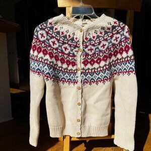 Japanese style muticolor women knit wool button up cardigan/sweater